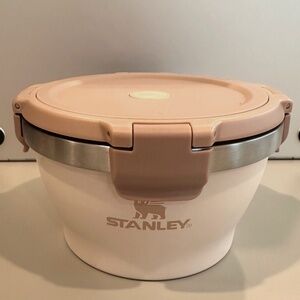 Stanley 16 oz Fresh-to-Table Stainless Steel Leak Proof Bowl Powder Pink Limited